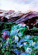 "Вершины чувств" Акварель 50*60