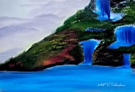 "Каскады мыслей" Масло/холст/бумага 30*40 В НАЛИЧИИ